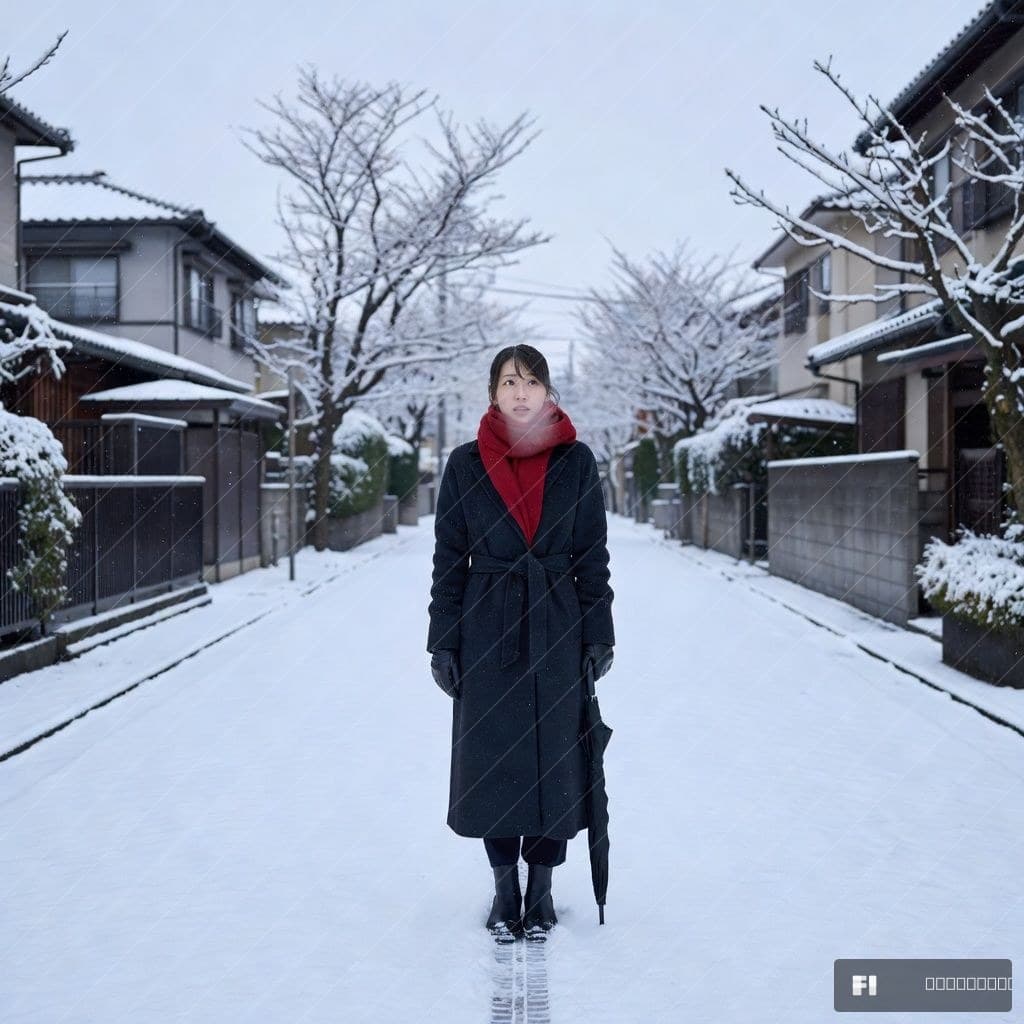First Snow Morning — Nishi-Ogikubo Residential Lane