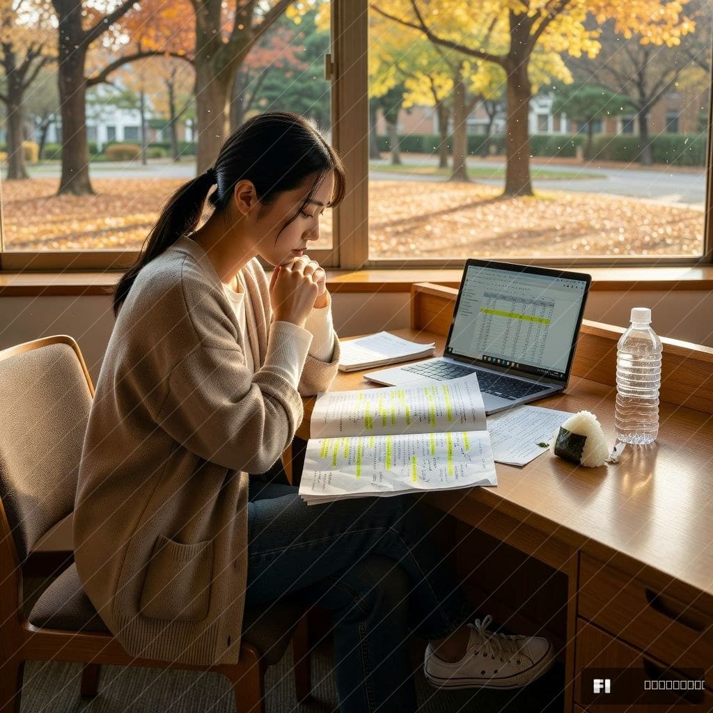 University Library — Late Afternoon Study, Tokyo